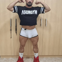 Short short spandex shorts
