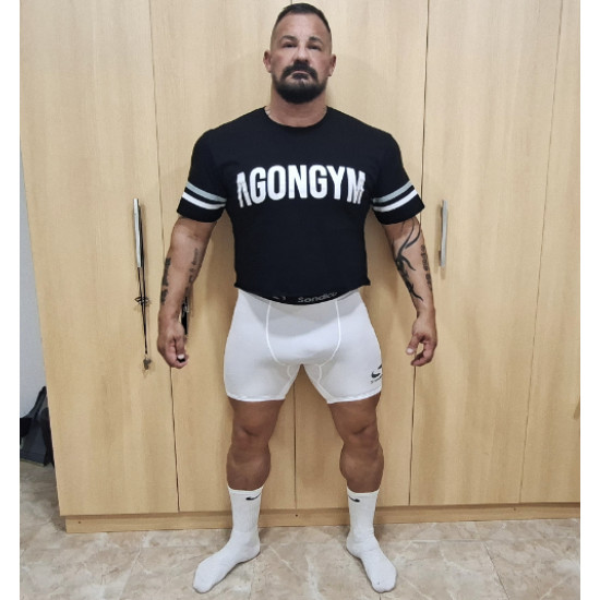 White Spandex Training Short Tights