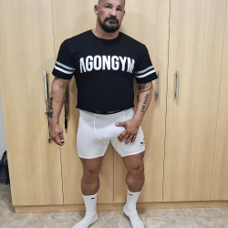 White Spandex Training Short Tights