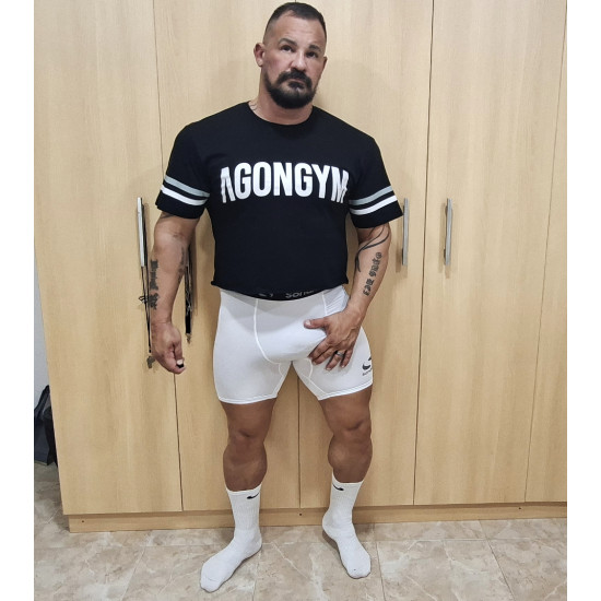 White Spandex Training Short Tights