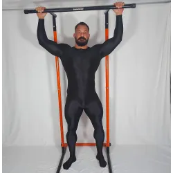 SHEER SPANDEX BODYSUIT BLACK