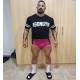 Pink spandex brief