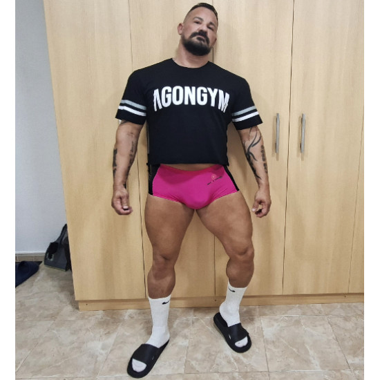 Pink spandex brief