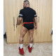 Gym shorts with built in jockstrap