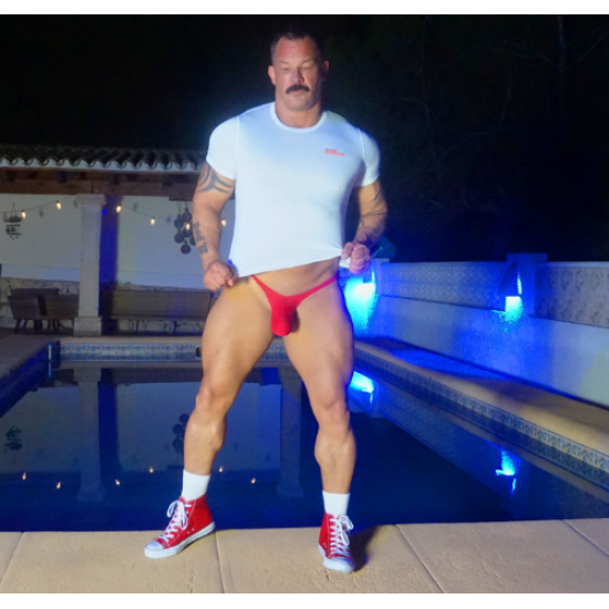 Arroyman bulge thong RED