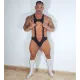 Spandex harness + jock unitard
