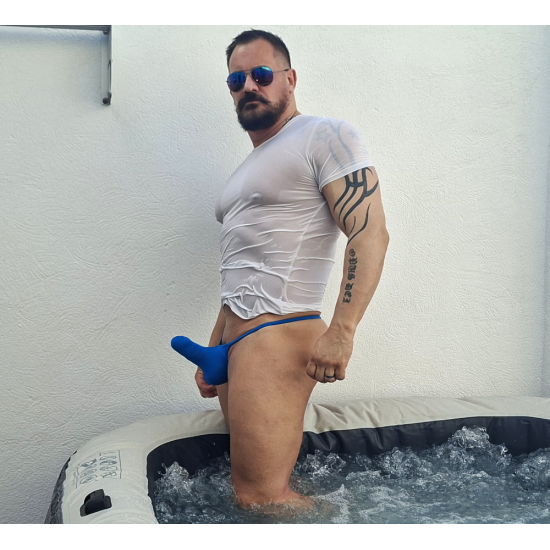 Bulge Torpedo Thong Turquoise Blue