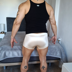 Gold Shiny Spandex Briefs