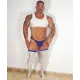 Spandex Ultra Shine Pull-Ups WHITE/BLUE