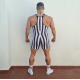 Striped spandex singlet
