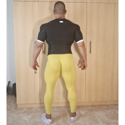 Butt scrunch tights YELLOW