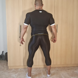 Amorsey 3/4 tights black/yellow