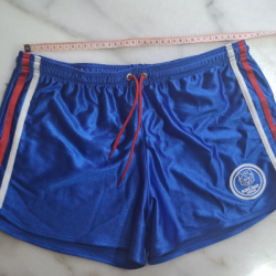 Barcode Berlin Satin Football Shorts BLUE