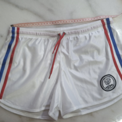 Barcode Berlin Satin Football Shorts WHITE