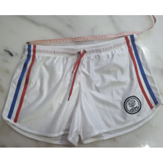 Barcode Berlin Satin Football Shorts WHITE