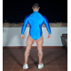 Front Zip Spandex Body BLUE