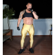Skinfit Black & Gold tights and cropped t-shirt