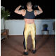Skinfit Black & Gold tights and cropped t-shirt