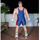 Skinfit Singlet Navy Blue/Red/White