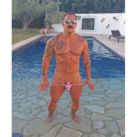 Bulge Thong Pink Polkadot
