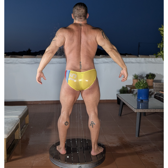 Small Strap Swim Brief Yellow