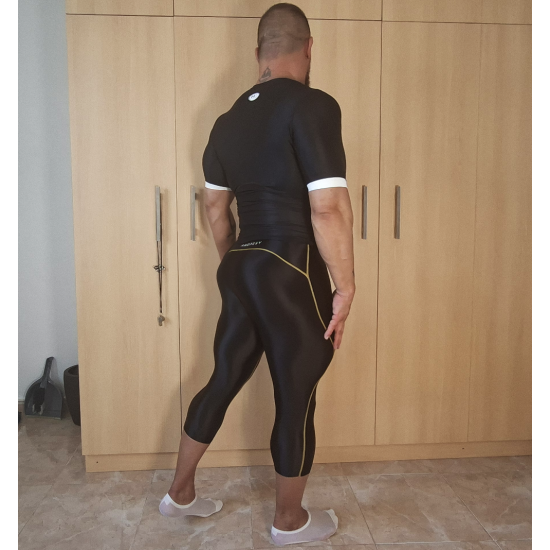 Amorsey 3/4 tights black/yellow