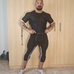 Gym 3/4 Tights Black