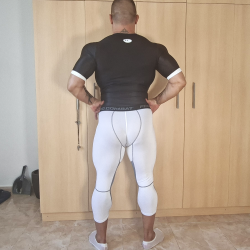 Gym 3/4 Tights White