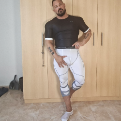 Gym 3/4 Tights White