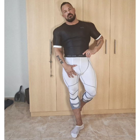 Gym 3/4 Tights White