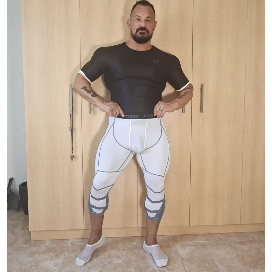 Gym 3/4 Tights White