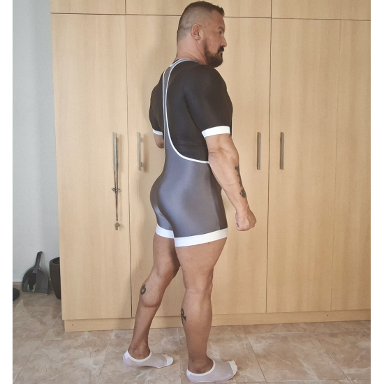 Skinfit Singlet Oxford Grey/White