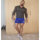 Spandex Gym Shorts Royal Blue