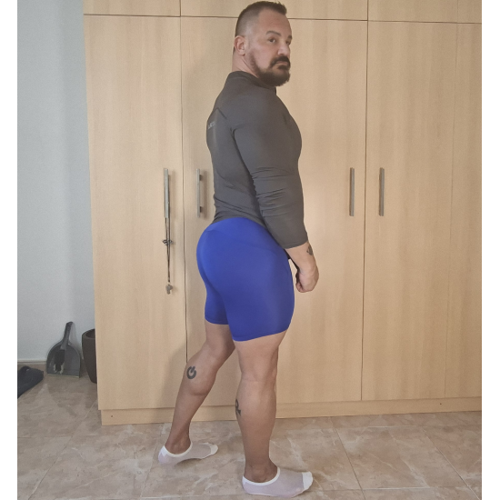 Spandex Gym Shorts Royal Blue