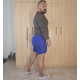 Spandex Gym Shorts Royal Blue