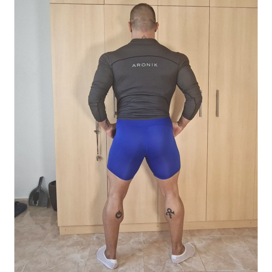 Spandex Gym Shorts Royal Blue