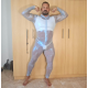 Transparent Stretch Zip Up Suit