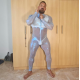 Transparent Stretch Zip Up Suit