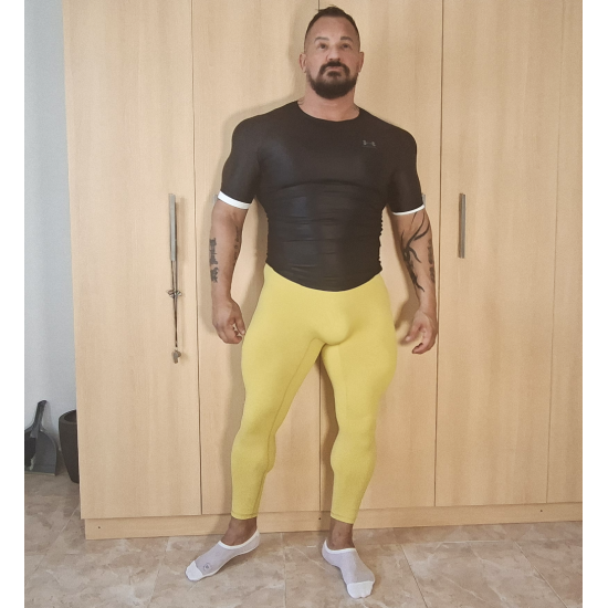 Butt scrunch tights YELLOW