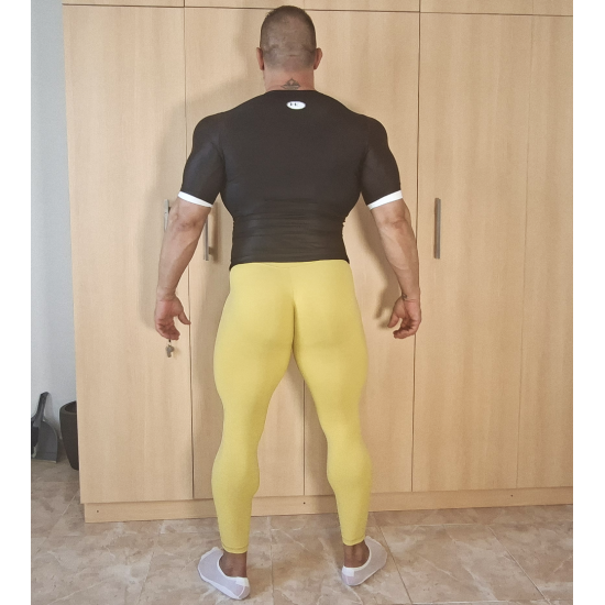 Butt scrunch tights YELLOW