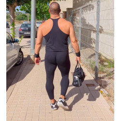 Butt Enhancing Gym Tights BLACK