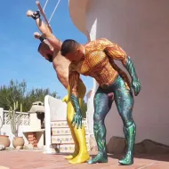 AQUADADDY AND HIS TIED UP TOY