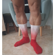 Spandex Cycling Socks red/white