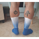 Spandex Cycling Socks blue/white