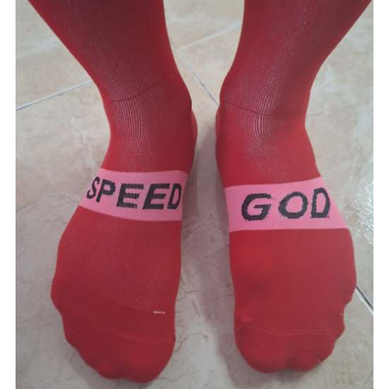 Speed God Cycling Socks Red