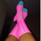 Cycling Socks Pink Dots