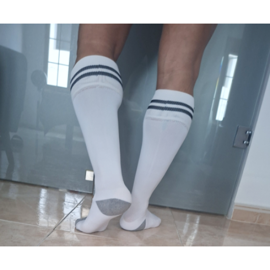 Football Socks White Black
